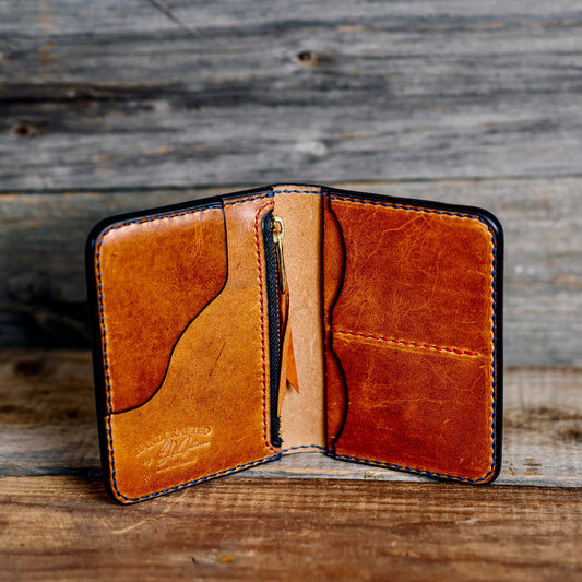 ”Indy” – Premium Handmade Horween Leather Passport Wallet